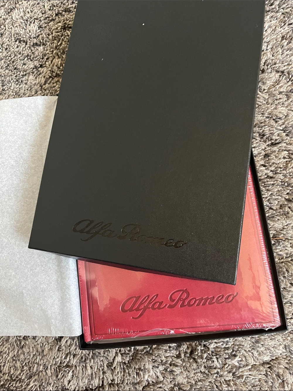 Alfa Romeo - Red /Burgundy Notebook/Journal. New in box.